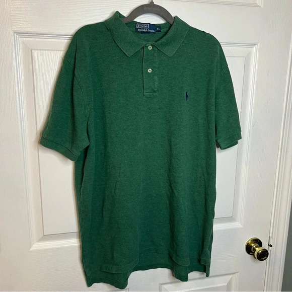 Polo by Ralph Lauren Green Polo with Purple Jockey Men’s Size XL GUC - Picture 1 of 5